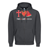 Smoke Faith Love Watermelon Zipper Hoodie - Bettercallsaul