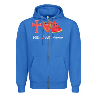 True Royal Faith Love Watermelon Zipper Hoodie - Bettercallsaul