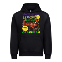 Black When Life Gives You Lemons Boil Some Crawfish Mardi Gras Urban Hoodie - FaDigitalArtStudio