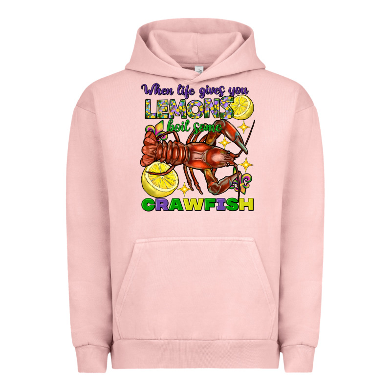 When Life Gives You Lemons Boil Some Crawfish Mardi Gras Urban Hoodie by FaDigitalArtStudio | Teevron
