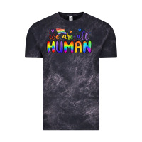 Cloud Black we are all human Vintage Tee - MaliasSmallBusiness