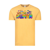 Vintage Mustard we are all human Vintage Tee - MaliasSmallBusiness