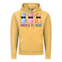 Vintage Mustard peepin it real easter glitter Vintage Hoodie - MaliasSmallBusiness