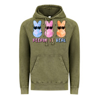Vintage Olive peepin it real easter glitter Vintage Hoodie - MaliasSmallBusiness