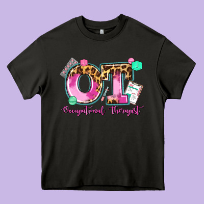 Ot Occupational Therapist Heavy Core Tee Designed By Adodesignshop