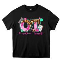 Black ot occupational therapist Heavy Core Tee - AdoDesignShop