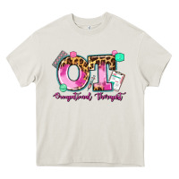 Cream ot occupational therapist Heavy Core Tee - AdoDesignShop