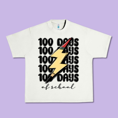 100 Days Of School Urban Heavy Tee Designed By Maliassmallbusiness
