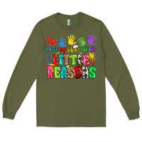 Army Green I love my job for all the little reasons Long Sleeve Tee - MaliasSmallBusiness
