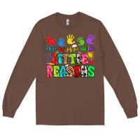 Chestnut I love my job for all the little reasons Long Sleeve Tee - MaliasSmallBusiness