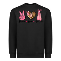 Black peace love ballet Heavyweight Sweatshirt - NancyCooperArtShop