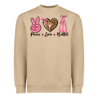 Mushroom peace love ballet Heavyweight Sweatshirt - NancyCooperArtShop
