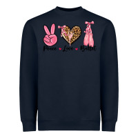 Navy peace love ballet Heavyweight Sweatshirt - NancyCooperArtShop