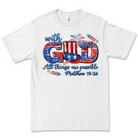 White with god all things are possible usa Premium Tee - AdoDesignShop