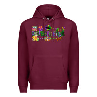 Burgundy interpreter mardi gras Premium Hoodie - CowGirlArtShop