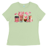 Matcha floral coffee cups Ladies Tee - JahusDesignShop