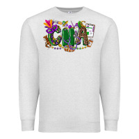 Oatmeal Heather cna mardi gras Premium Sweatshirt - CowGirlArtShop
