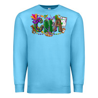 Ocean Blue cna mardi gras Premium Sweatshirt - CowGirlArtShop