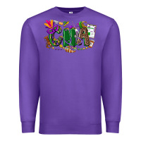 Purple cna mardi gras Premium Sweatshirt - CowGirlArtShop