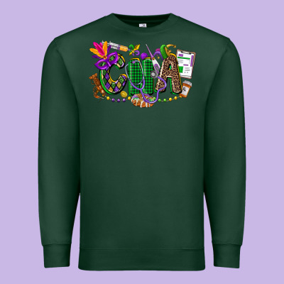 Cna Mardi Gras Premium Sweatshirt Designed By Cowgirlartshop