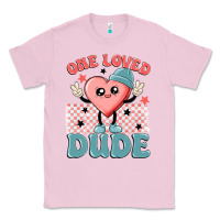 Bubblegum Pink one loved dude Classic Tee - MaliasSmallBusiness