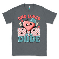 Charcoal Heather one loved dude Classic Tee - MaliasSmallBusiness