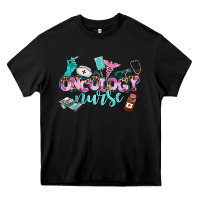Black oncology nurse Heavy Core Tee - AdoDesignShop