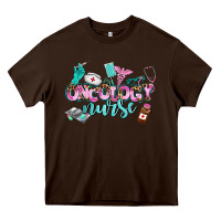 Chocolate Brown oncology nurse Heavy Core Tee - AdoDesignShop