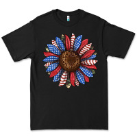 Black usa flag camouflage sunflower Premium Tee - JahusDesignShop