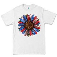 White usa flag camouflage sunflower Premium Tee - JahusDesignShop