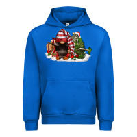 Cobalt christmas gnome and tree Urban Hoodie - FaDigitalArtStudio