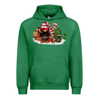Emerald christmas gnome and tree Urban Hoodie - FaDigitalArtStudio
