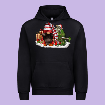 Christmas Gnome And Tree Urban Hoodie Designed By Fadigitalartstudio