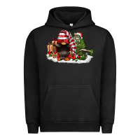 Pigment Black christmas gnome and tree Urban Hoodie - FaDigitalArtStudio