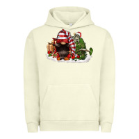Pigment Pistachio christmas gnome and tree Urban Hoodie - FaDigitalArtStudio