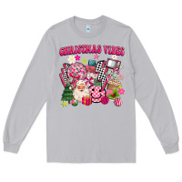 Moon Dust retro pink christmas vibes Long Sleeve Tee - MaliasSmallBusiness