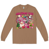 Toasted Coconut retro pink christmas vibes Long Sleeve Tee - MaliasSmallBusiness