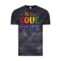 Cloud Black all for love and love for all Vintage Tee - MaliasSmallBusiness
