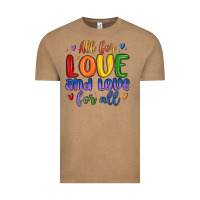 Vintage Coffee all for love and love for all Vintage Tee - MaliasSmallBusiness