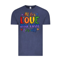 Vintage Denim all for love and love for all Vintage Tee - MaliasSmallBusiness