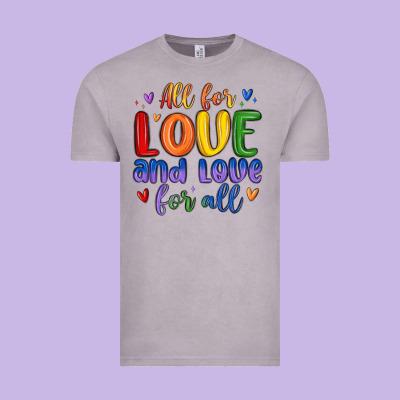 All For Love And Love For All Vintage Tee Designed By Maliassmallbusiness