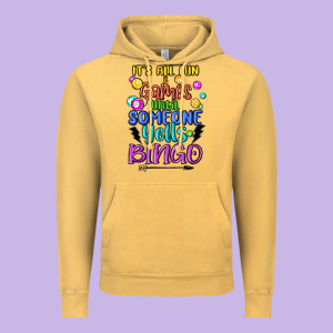 Bingo Vintage Hoodie Designed By Maliassmallbusiness