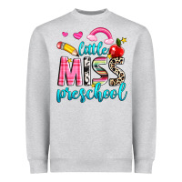 Heather Grey little miss preschool Heavyweight Sweatshirt - NancyCooperArtShop