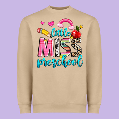 Little Miss Preschool Heavyweight Sweatshirt Designed By Nancycooperartshop
