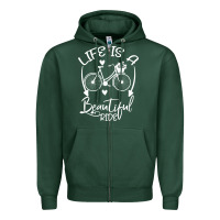 Sports Green Life is a beautiful ride Zipper Hoodie - Bettercallsaul