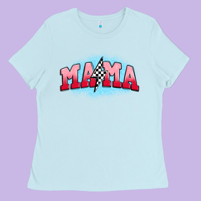 Mama Lightning Bolt Ladies Tee Designed By Jahusdesignshop