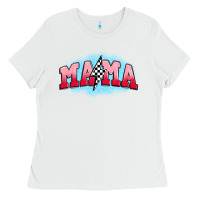 White mama lightning bolt Ladies Tee - JahusDesignShop