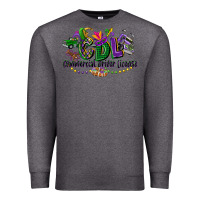 Charcoal Heather cdl mardi gras Premium Sweatshirt - CowGirlArtShop