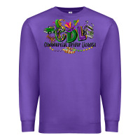 Purple cdl mardi gras Premium Sweatshirt - CowGirlArtShop