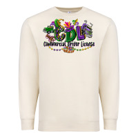 Sandshell cdl mardi gras Premium Sweatshirt - CowGirlArtShop